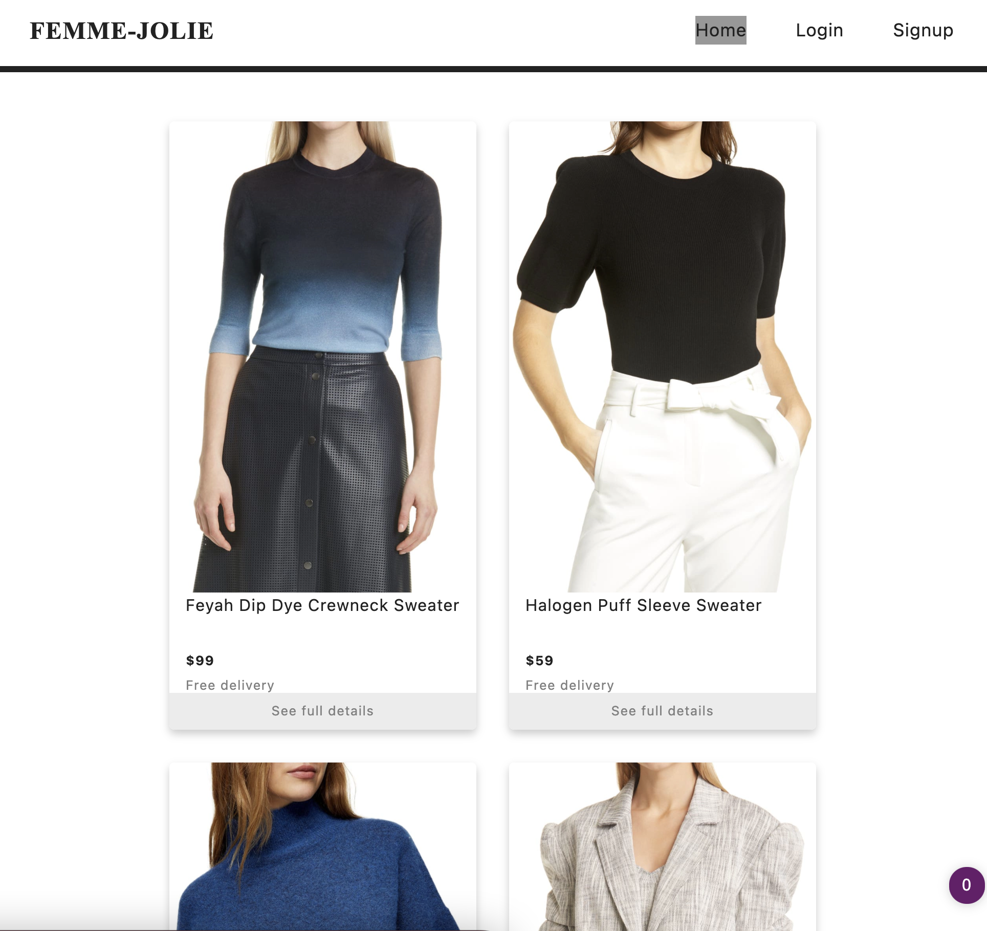 eCommerce site