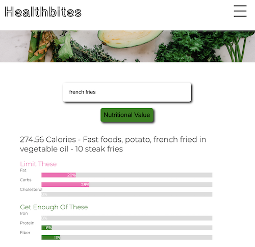 nutritional app